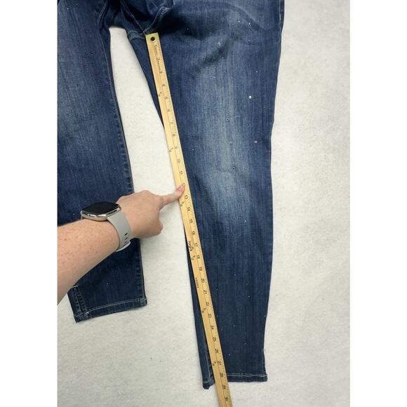 Lane Bryant Jeans Womens Size 18 HighRise Flex Magic Waistband Jeans Embellished - Picture 8 of 11